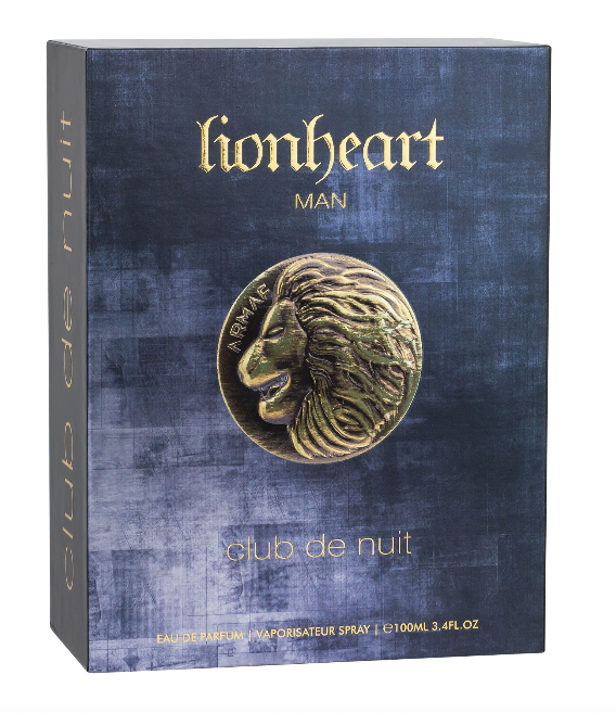 Armaf Club De Nuit Lionheart Eau de Parfum for Men 3.4 Oz – Bold & Long-Lasting Aromatic Scent | Perfect for Evenings & Special Occasions