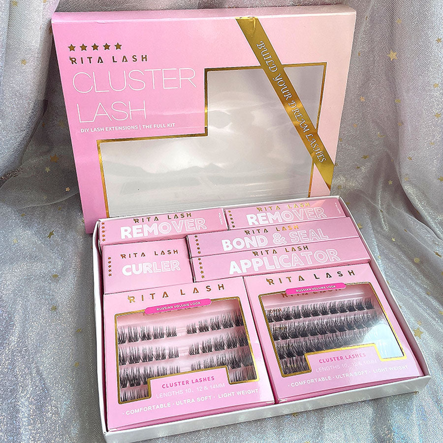 2 Box Eyelashes Kit,1Set Mixed Length & Styles Eyelash Extensions with Lash Curler & Remover &Tweezers, Self Grafting Fake Eyelashes,Cosmetic
