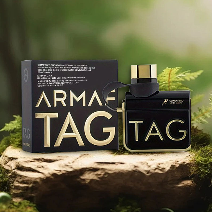 Men Perfume Armaf™ Tag Him Uomo Nero - Long-Lasting, Woody Scent, Eau De Parfum Spray 3.4 Oz/100ml for Everyday Wear