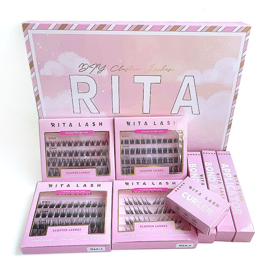 4 Box Eyelashes Kit,1Set Mixed Length & Styles Eyelash Extensions with Lash Curler & Remover &Tweezers, Self Grafting Fake Eyelashes,Cosmetic
