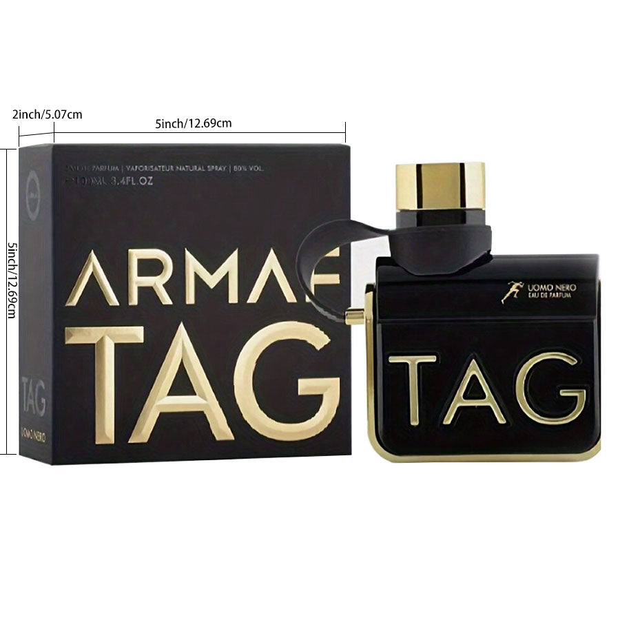 Men Perfume Armaf™ Tag Him Uomo Nero - Long-Lasting, Woody Scent, Eau De Parfum Spray 3.4 Oz/100ml for Everyday Wear