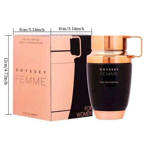 Odyssey Femme Black Edition by Armaf EDP 3.4 Oz – Elegant Floral Fruity Perfume for Women | Sophisticated All-Day Scent for Work, Events & Evenings