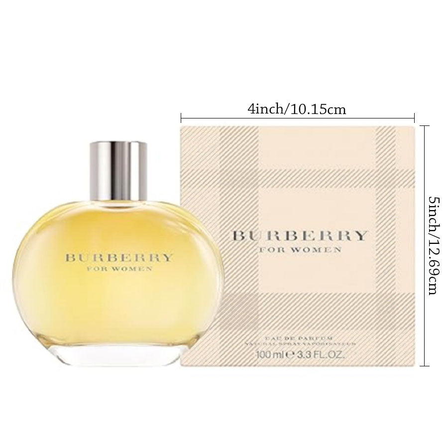 Burberry Women Eau de Parfum – A Timeless Floral Fruity Scent with London Soul(3.3oz)
