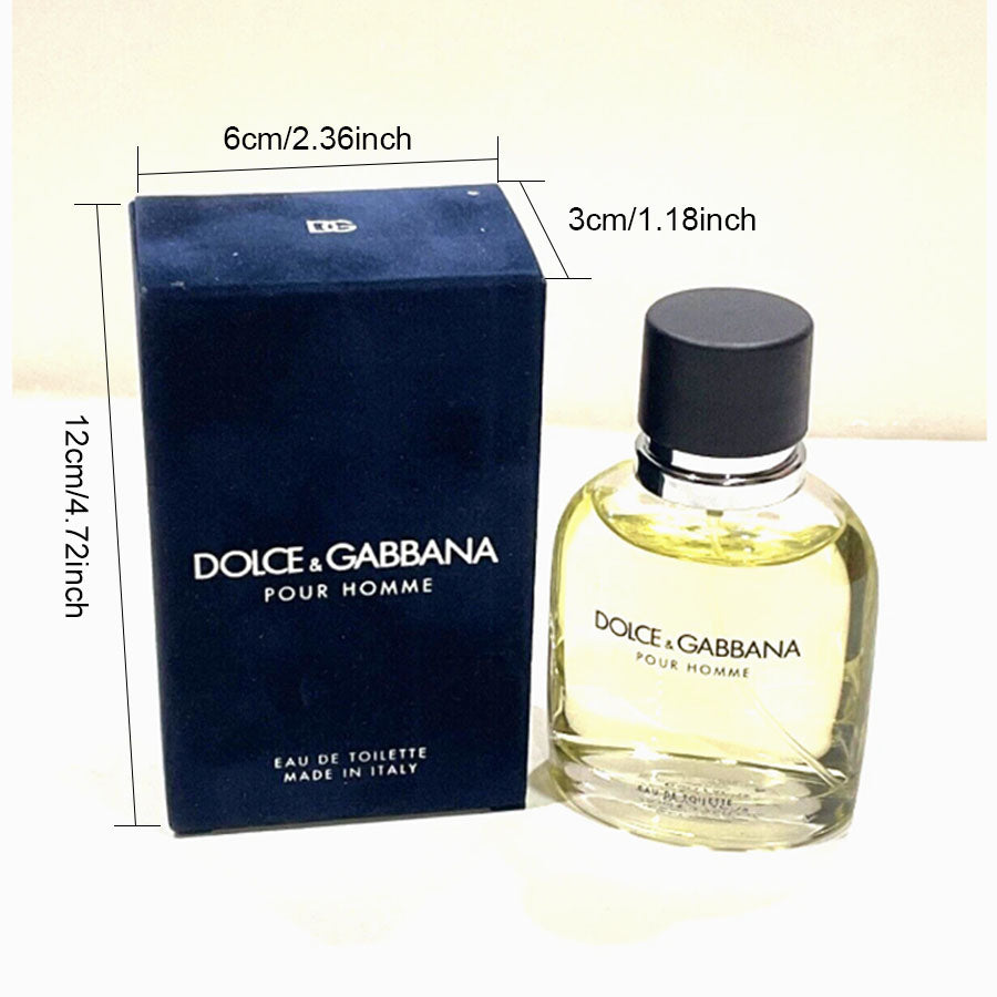 Dolce & Gabbana Pour Homme Eau de Toilette for Men – A Sophisticated, Aromatic Fougere Fragrance(3.4oz)