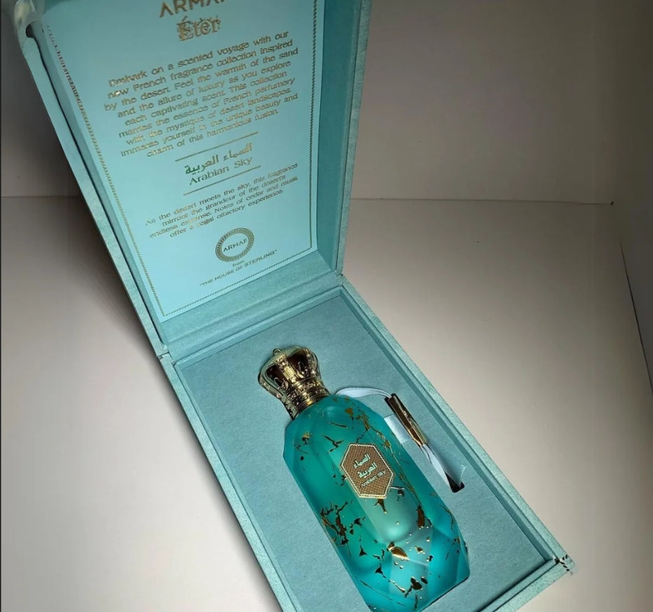 Armaf Eter Arabian Sky Eau de Parfum 100ml – A Genderless Citrus-Amber Scent for Everyday Elegance.