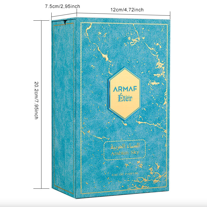 Armaf Eter Arabian Sky Eau de Parfum 100ml – A Genderless Citrus-Amber Scent for Everyday Elegance.