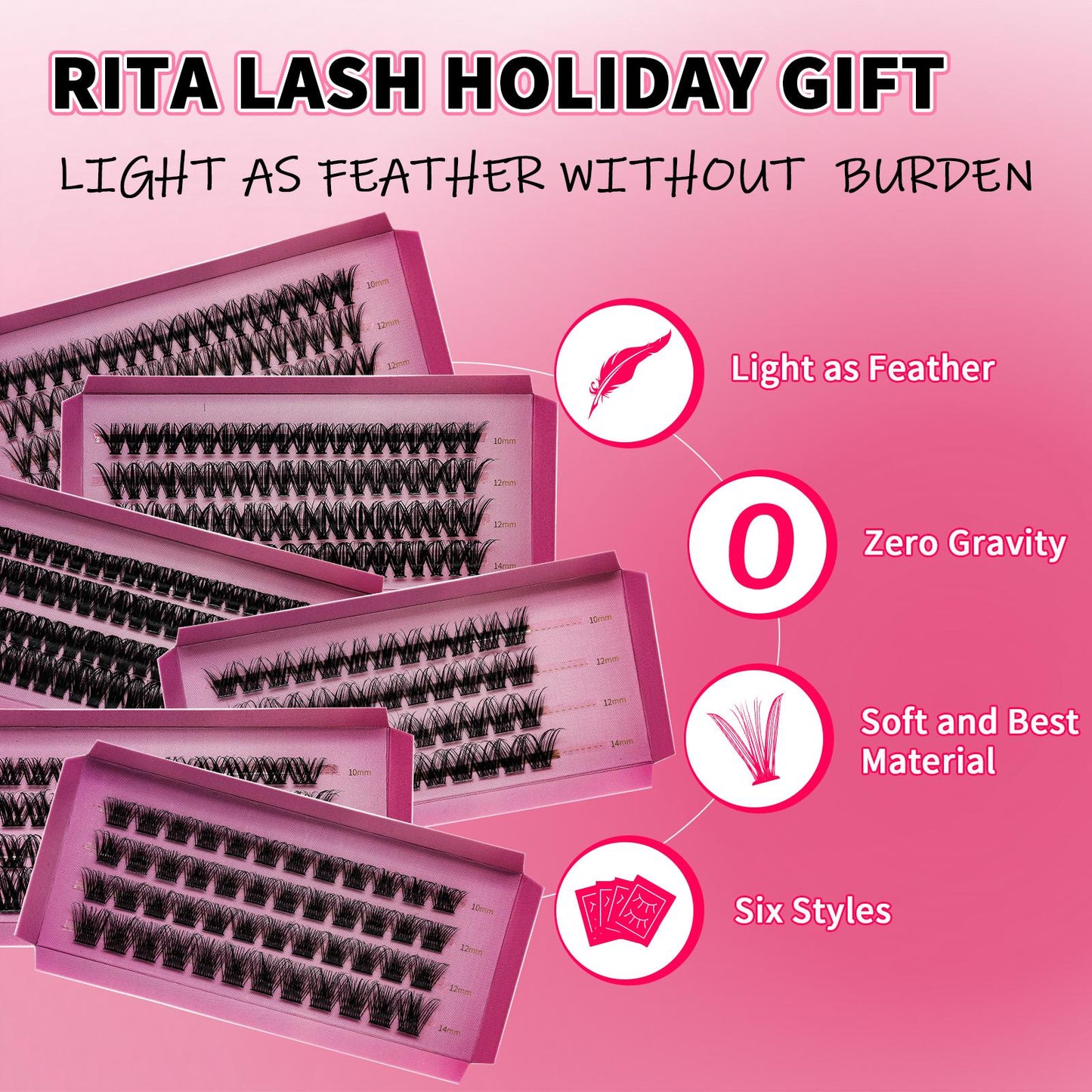 Natural False Eyelashes Kit,1Set Mixed Length & Styles Eyelash Extensions with Lash Glue & Remover &Tweezers, Self Grafting Fake Eyelashes,Cosmetic