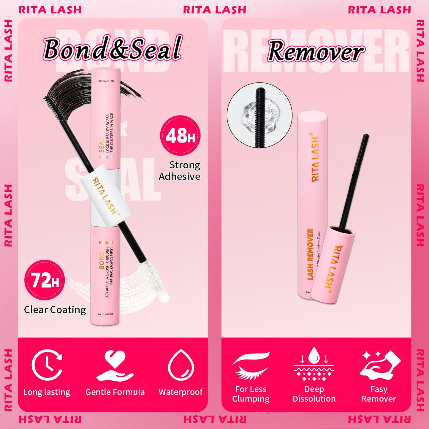 Natural False Eyelashes Kit,1Set Mixed Length & Styles Eyelash Extensions with Lash Glue & Remover &Tweezers, Self Grafting Fake Eyelashes,Cosmetic