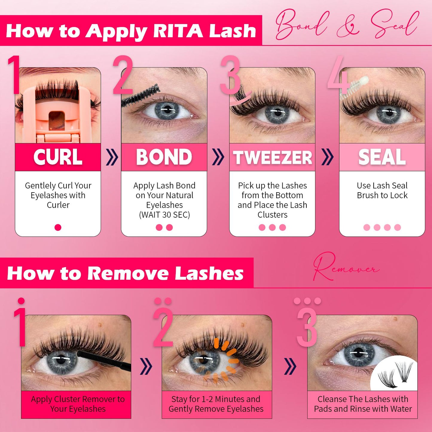 Natural False Eyelashes Kit,1Set Mixed Length & Styles Eyelash Extensions with Lash Glue & Remover &Tweezers, Self Grafting Fake Eyelashes,Cosmetic