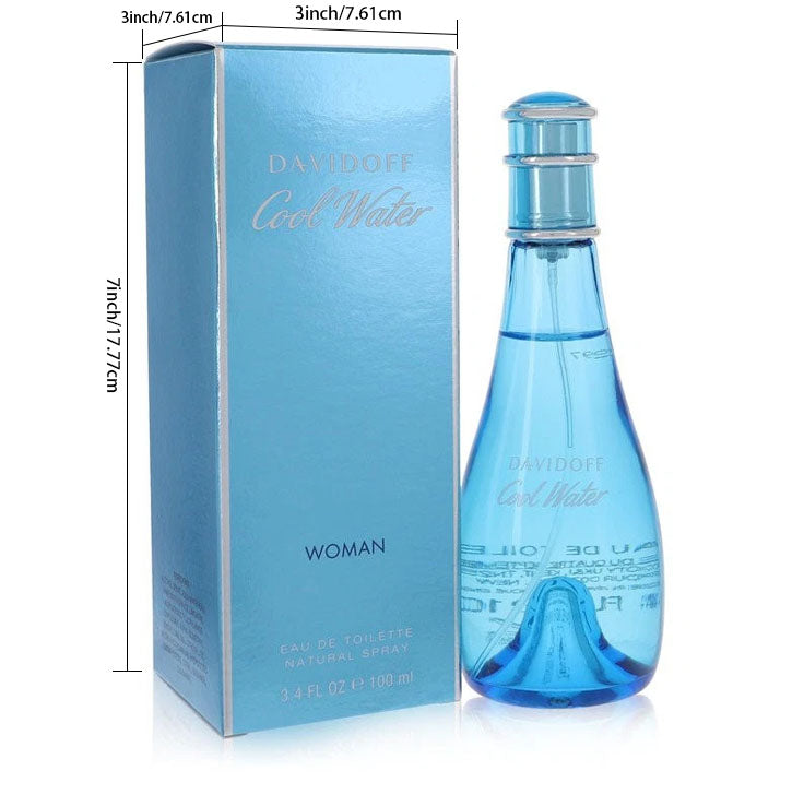 Cool Water by Davidoff – A Timeless Ocean-Inspired Floral Scent for Women (3.3 oz)