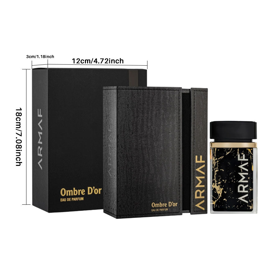 ARMAF Ombre d’Or Eau de Parfum – A Bold Oriental Spicy Fragrance Honoring Imperfection and Inner Power(3.4Oz)