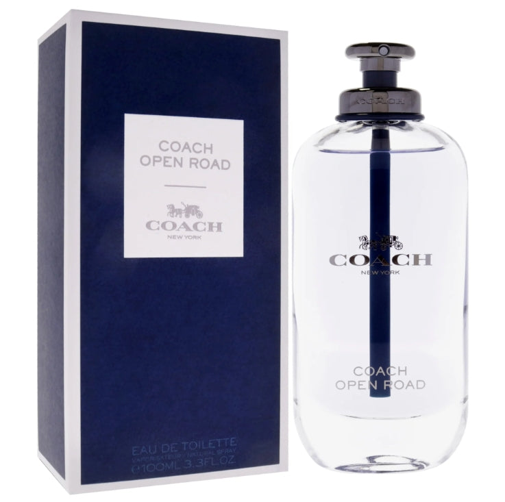 Coach Open Road Eau de Toilette – Fresh, Aromatic & Adventurous Men’s Fragrance (3.4Oz)