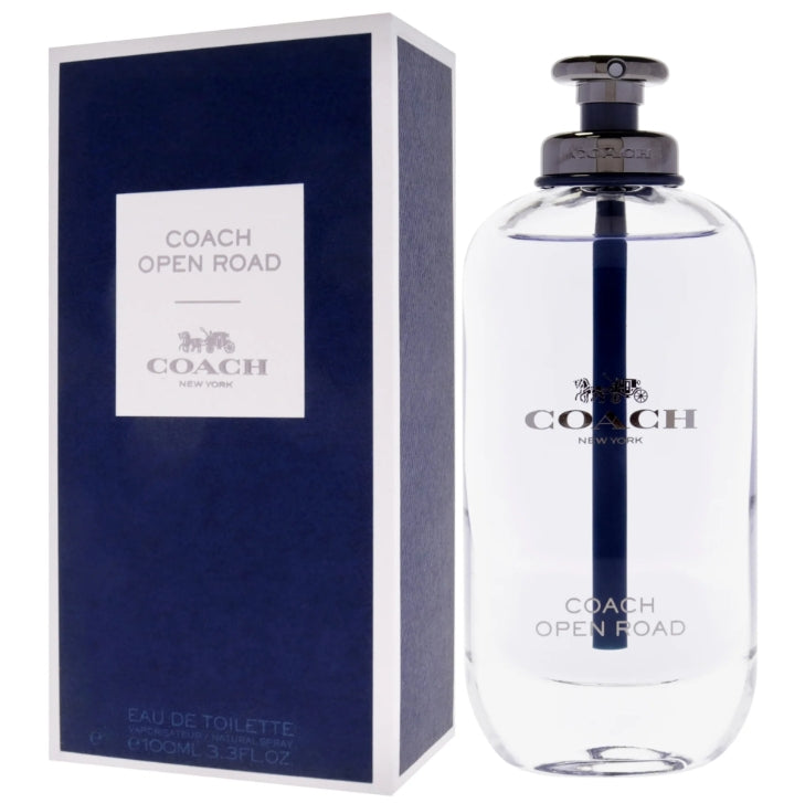 Coach Open Road Eau de Toilette – Fresh, Aromatic & Adventurous Men’s Fragrance (3.4Oz)