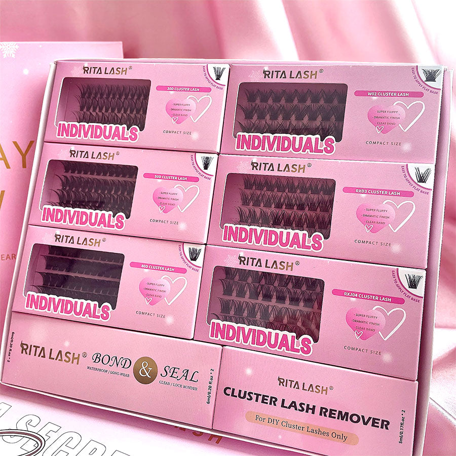Natural False Eyelashes Kit,1Set Mixed Length & Styles Eyelash Extensions with Lash Glue & Remover &Tweezers, Self Grafting Fake Eyelashes,Cosmetic