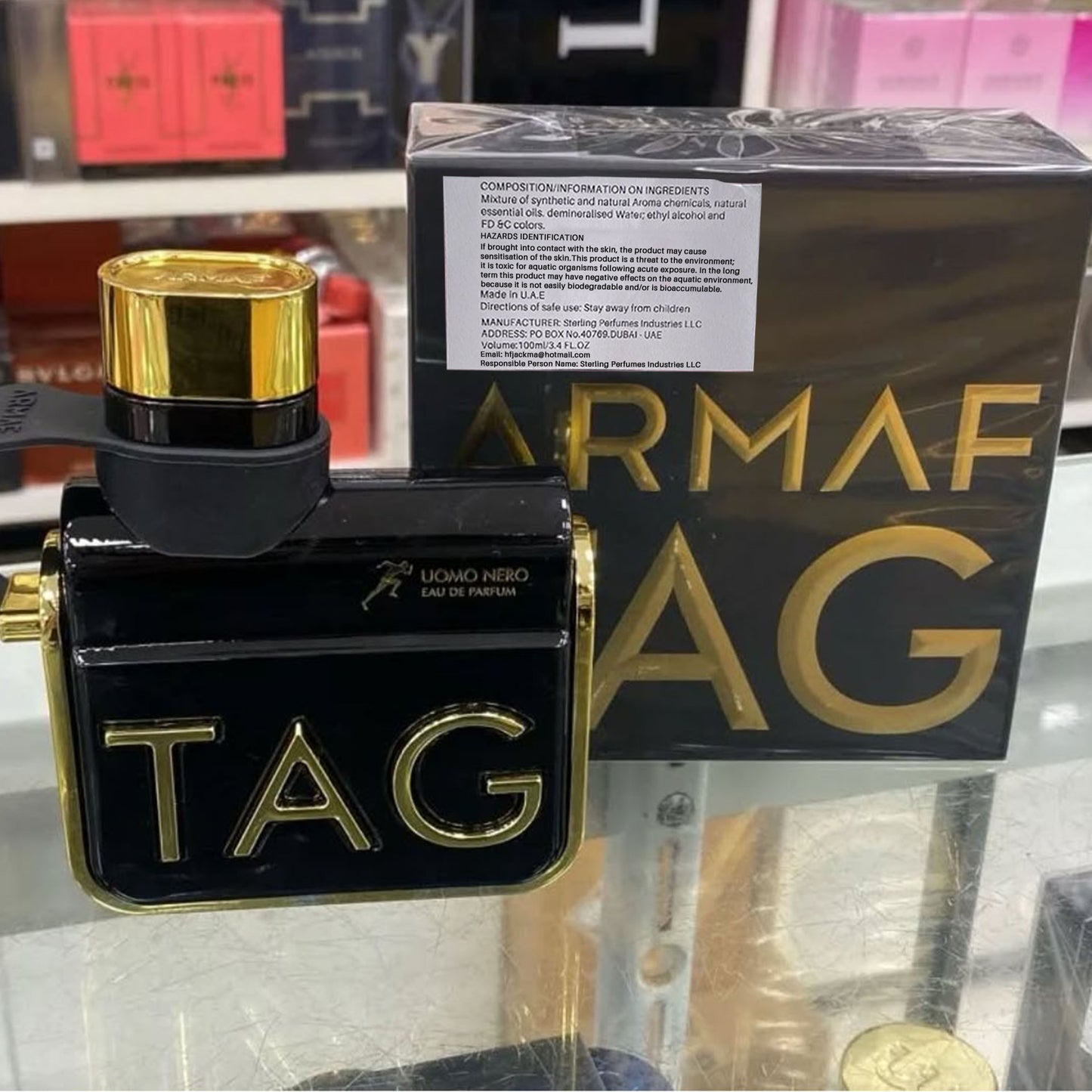 Men Perfume Armaf™ Tag Him Uomo Nero - Long-Lasting, Woody Scent, Eau De Parfum Spray 3.4 Oz/100ml for Everyday Wear