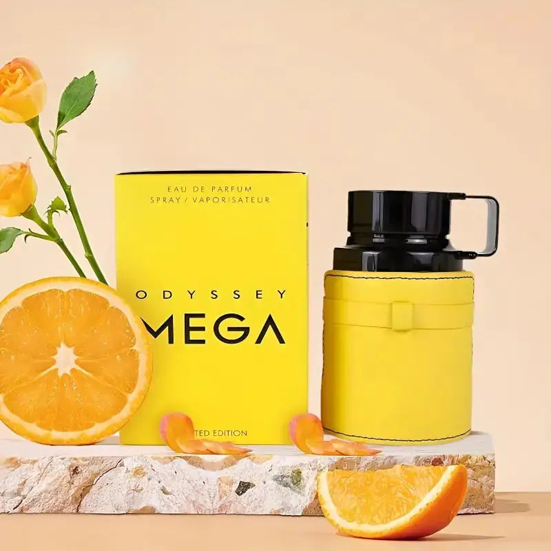 Armaf™ Odyssey Mega – 3.4oz EDP for Men, Mandarin Citrus & Sandalwood, Ideal for Daily Confidence & Evening Charm