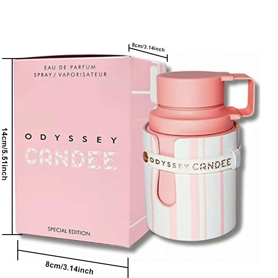 Odyssey Candee Eau de Parfum 100ml – Sweet & Sparkling Feminine Scent for Daily Delight & Soft Allure