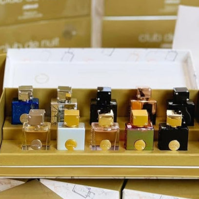 Armaf Club De Nuit Discovery Set – 10 Mini Perfumes (5ml Each) | Unisex Fragrance Collection Gift Set