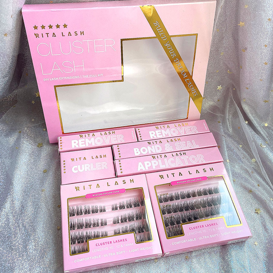 2 Box Eyelashes Kit,1Set Mixed Length & Styles Eyelash Extensions with Lash Curler & Remover &Tweezers, Self Grafting Fake Eyelashes,Cosmetic