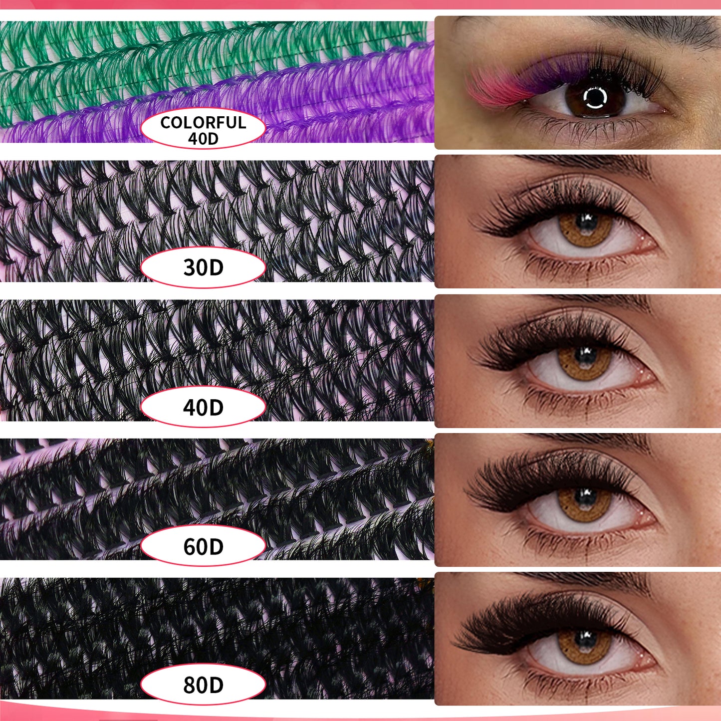 💋Individual Eyelash Kit, 1 BoxMixed Length & Styles Natural Look Eyelashes Extension, Self Grafting Curl Eyelashes,Eyelash Glue Extension, Eye Makeup Enhancement, Lash Clusters Kit, Makeup,Lash Clusters, Eyelashes Clusters