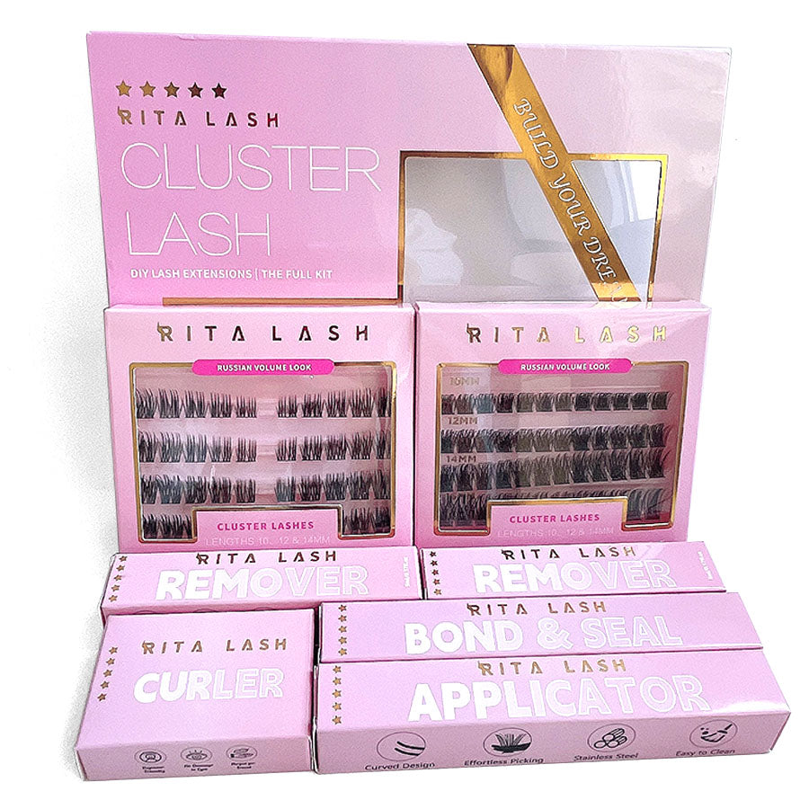 2 Box Eyelashes Kit,1Set Mixed Length & Styles Eyelash Extensions with Lash Curler & Remover &Tweezers, Self Grafting Fake Eyelashes,Cosmetic