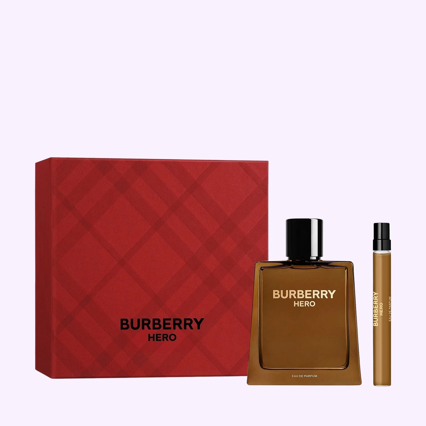 Burberry Hero for Men 2-Piece Gift Set – Eau de Parfum Spray + Travel Pen | Bold, Woody, Long-Lasting Scent