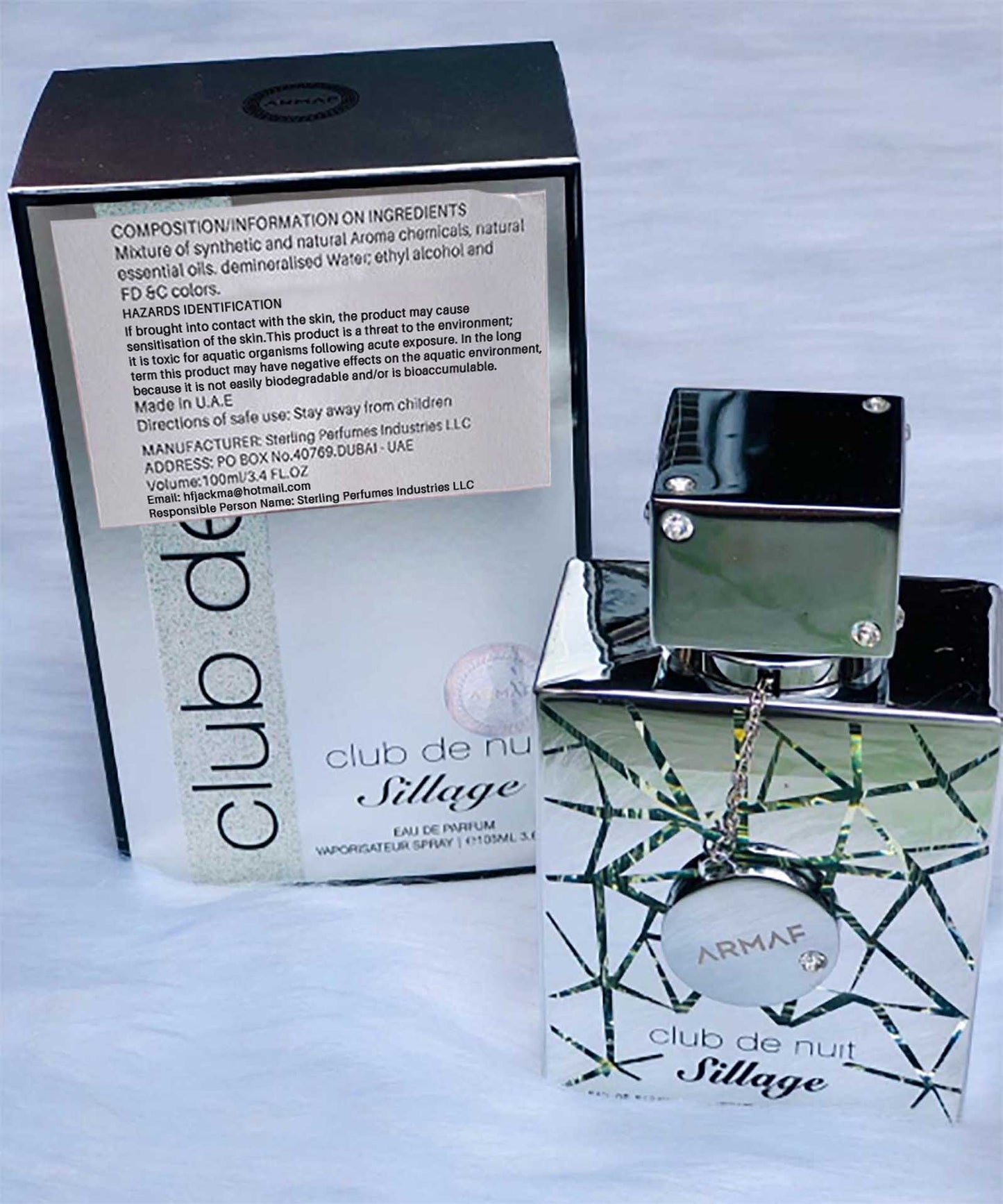 Armaf™ Club de Nuit Sillage Parfum 105ml – Fresh, Long-Lasting Unisex Fragrance with Floral-Woody Notes, Ideal for Day & Evening Elegance