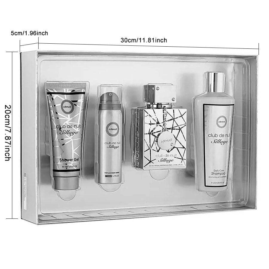 Armaf Club De Nuit Sillage 4-Piece Luxury Gift Set – Inspired Elegance for Him & Her