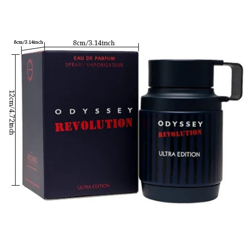 Armaf™ Odyssey Revolution Ultra Edition Eau De Parfum3.4 Oz, Fresh Citrus, Spicy Woods & Marine Notes -Long-Lasting Bold Men's Fragrance-Fearless & All-Day Wear