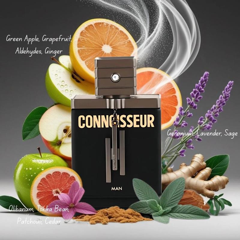Armaf Connoisseur Man Eau de Parfum 100ml / 3.4 Oz – Fresh, Warm & Refined Oriental Scent for Men | Perfect for Office, Evening & Everyday Confidence