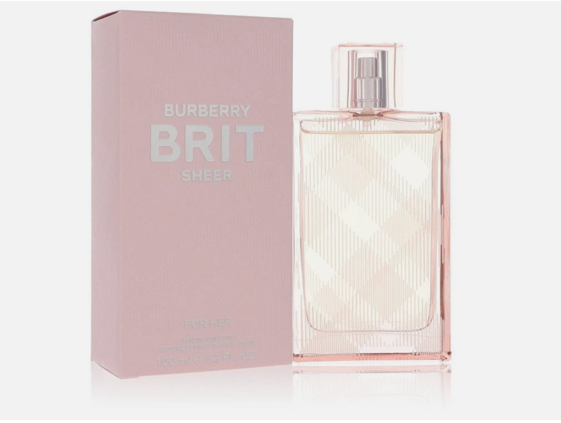 Burberry Brit Sheer Eau de Toilette for Women 100ml – A Soft & Radiant Floral Fruity Scent