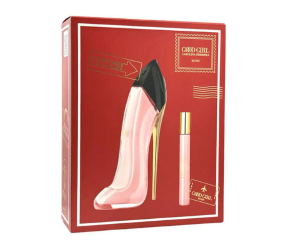 Carolina Herrera Good Girl Blush 2-Piece Gift Set for Women – Eau de Parfum Full Size + Travel Spray | Floral Gourmand Fragrance