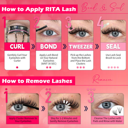 💋Individual Eyelash Kit, 1 BoxMixed Length & Styles Natural Look Eyelashes Extension, Self Grafting Curl Eyelashes,Eyelash Glue Extension, Eye Makeup Enhancement, Lash Clusters Kit, Makeup,Lash Clusters, Eyelashes Clusters