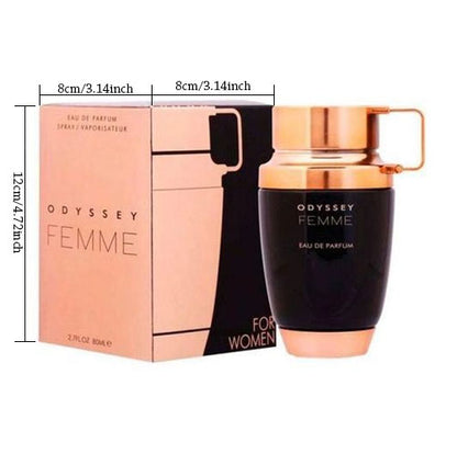 Odyssey Femme Black Edition by Armaf EDP 3.4 Oz – Elegant Floral Fruity Perfume for Women | Sophisticated All-Day Scent for Work, Events & Evenings