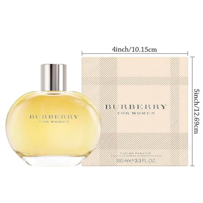 Burberry Women Eau de Parfum – A Timeless Floral Fruity Scent with London Soul(3.3oz)