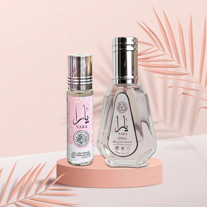 Ard Al Zaafaran Yara– Choose Between 50ml Eau de Parfum & 10ml Roll-On Oil | Fruity, Powdery, Feminine Scent for Every Occasion