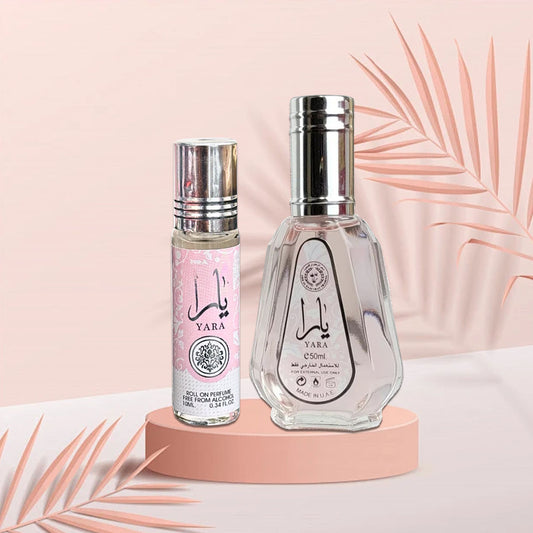 Ard Al Zaafaran Yara– Choose Between 50ml Eau de Parfum & 10ml Roll-On Oil | Fruity, Powdery, Feminine Scent for Every Occasion