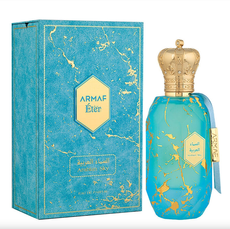 Armaf Eter Arabian Sky Eau de Parfum 100ml – A Genderless Citrus-Amber Scent for Everyday Elegance.