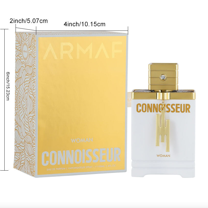 Armaf Connoisseur Women Eau de Parfum 100ml / 3.4 Oz – Sophisticated & Long-Lasting Floral Scent for Women | Ideal for Daytime Grace or Evening Elegance