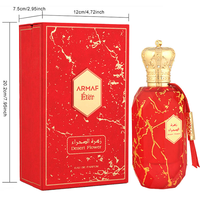 Armaf Eter Desert Flower Eau de Parfum 100ml – Spicy Floral-Leather Fragrance with Jasmine & Patchouli, Perfect for Elegant Evenings