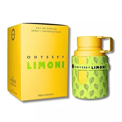 Armaf™ Odyssey Limoni EDP 3.4 Oz – Fresh Lemon Fruity Scent for Men & Women | Long-Lasting, Alcohol-Free, Ideal for Daily Use