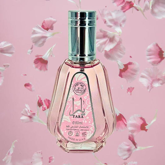 Ard Al Zaafaran Yara– Choose Between 50ml Eau de Parfum & 10ml Roll-On Oil | Fruity, Powdery, Feminine Scent for Every Occasion