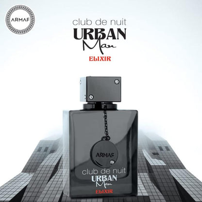 Armaf Club De Nuit Urban Elixir EDP 3.4 Oz – Bold, Long-Lasting Fragrance for Men | Ideal for Daily Confidence & Evening Charisma