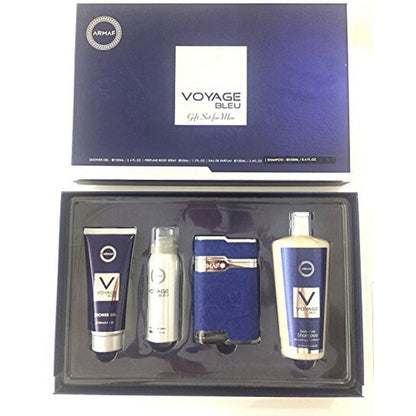 Armaf Voyage Bleu 4-Piece Gift Set for Men – Fresh Citrus Spice for the Modern Explorer