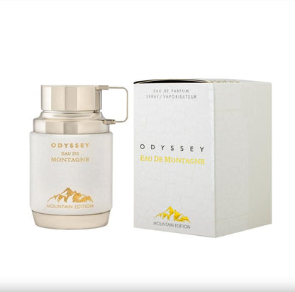 Armaf Odyssey Eau De Montagne EDP 100ml / 3.4 Oz – Creamy Woody Floral Fragrance for Men | Warm, Long-Lasting Scent for Evenings & Everyday Sophistication