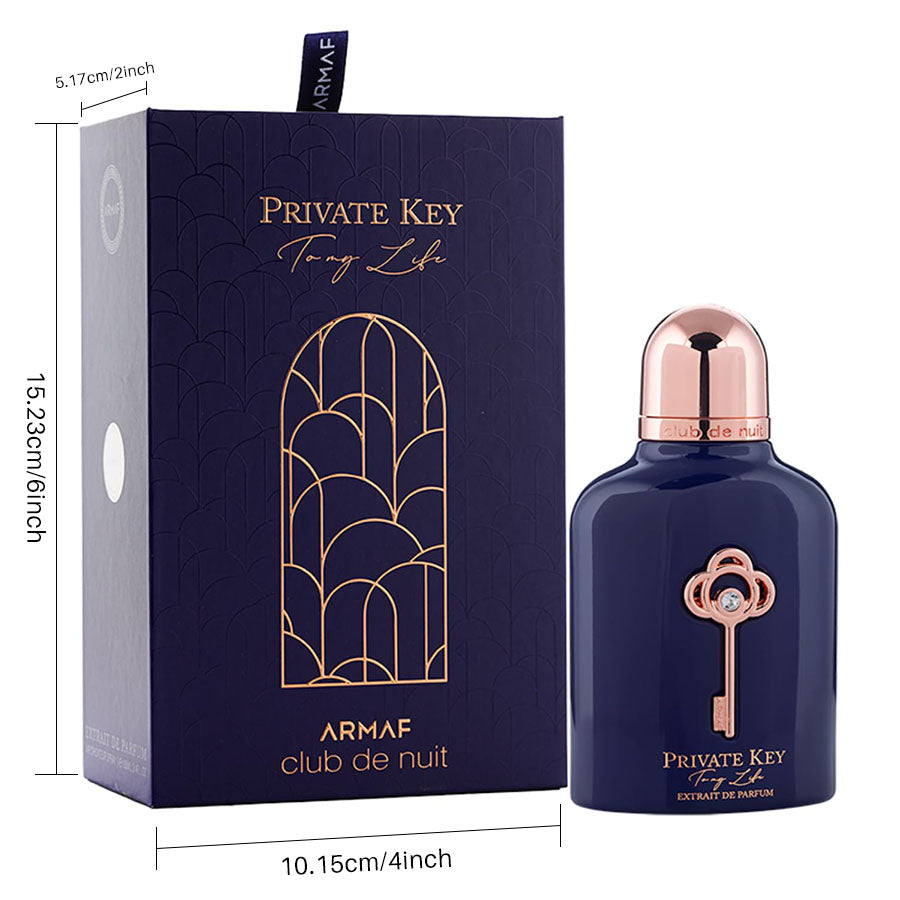 Armaf Club De Nuit Private Key to My Life – Unisex Extrait de Parfum 105ml | Citrus Floral Elegance with a Woody Heart