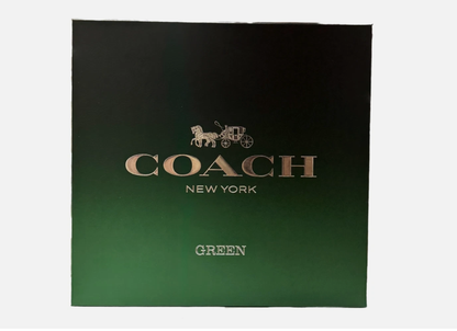 COACH NEW YORK GREEN 3pc MEN Set - A Fresh Escape in the Heart of the City