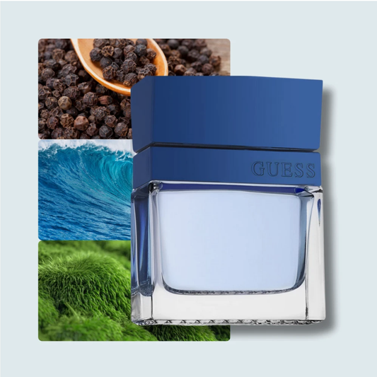 Guess Seductive Homme Blue Eau de Toilette for Men – Bold, Aquatic, and Irresistibly Fresh(3.4Oz-For the Man Who Commands Attention)